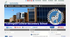 Desktop Screenshot of claringtoncentral.kprschools.ca