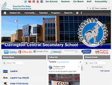 Tablet Screenshot of claringtoncentral.kprschools.ca