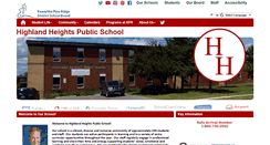 Desktop Screenshot of highlandheights.kprschools.ca